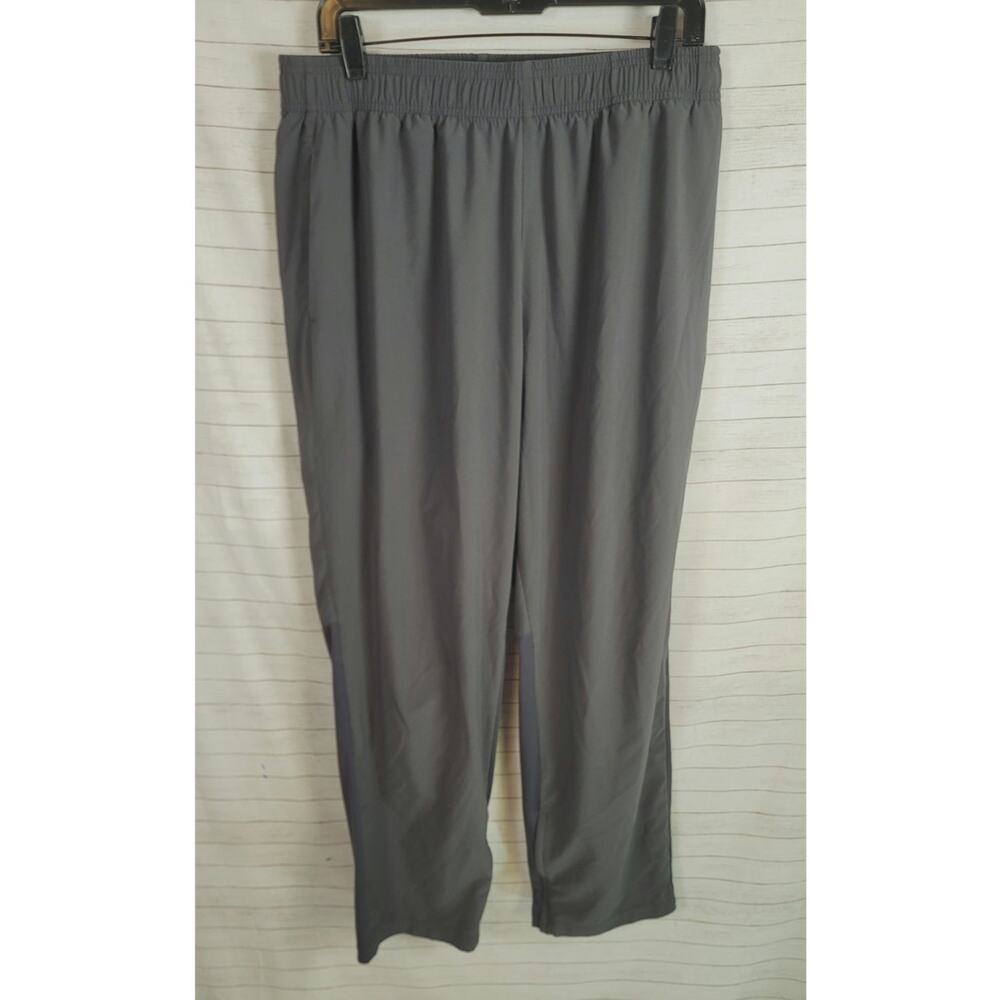 VRST COLORBLOCK Zip Leg Athletic Performance Pants in GRAY/BLACK, SZ XL